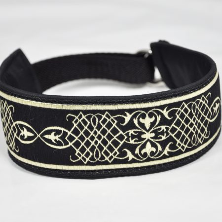 Windhundhalsband goldene Ranken